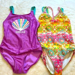Girls 6/6X swim suits great condition!!